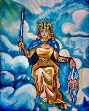 Oil Pastel on canvas